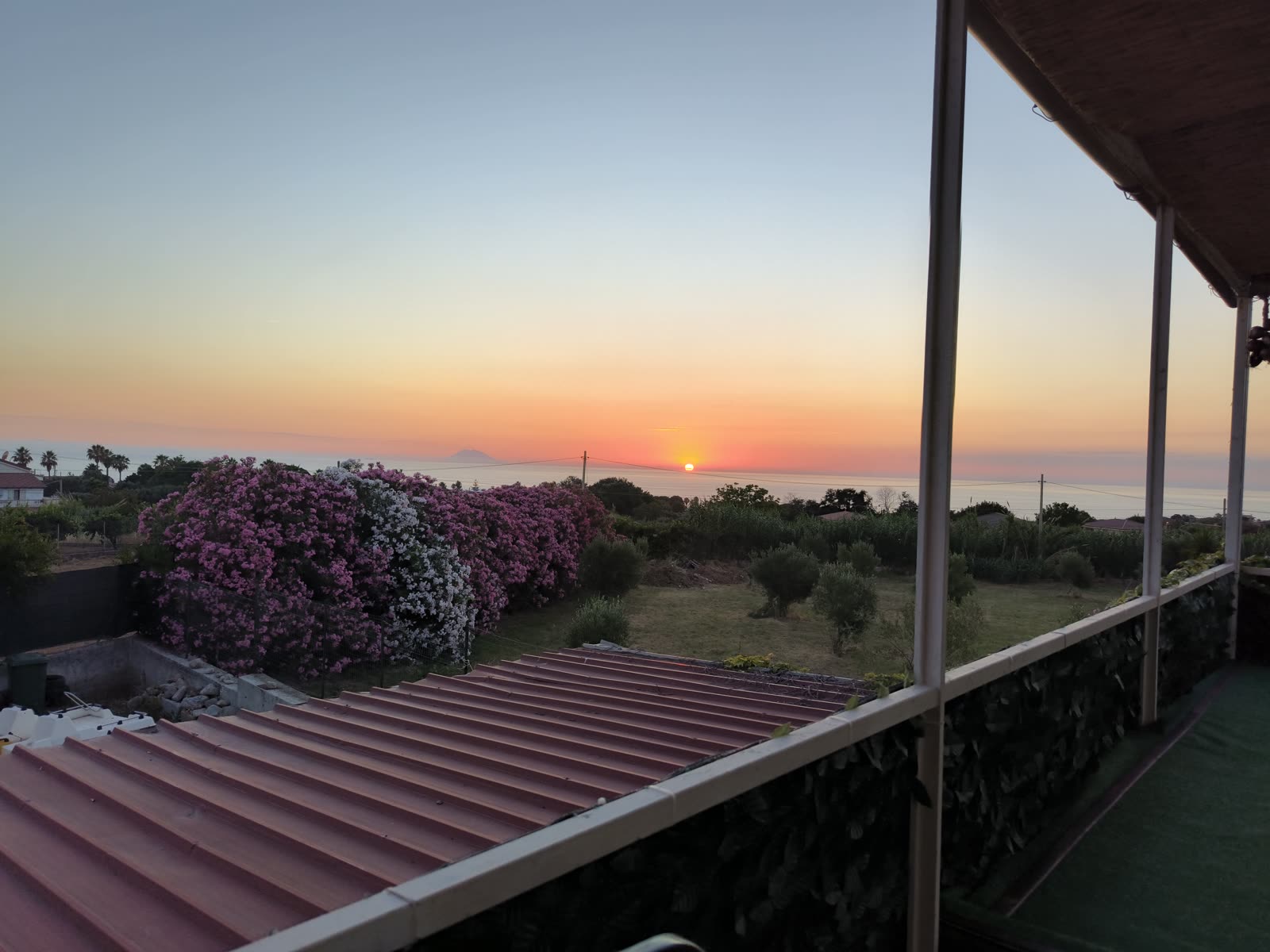 Terrazza al tramonto